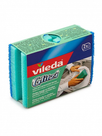 Губка для посуды VILEDA ГЛИТЦИ 2 шт., набор 5 шт. - Вид 1